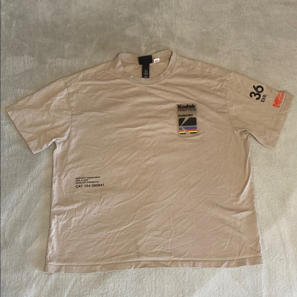 Kodak Beige Graphic T-Shirt